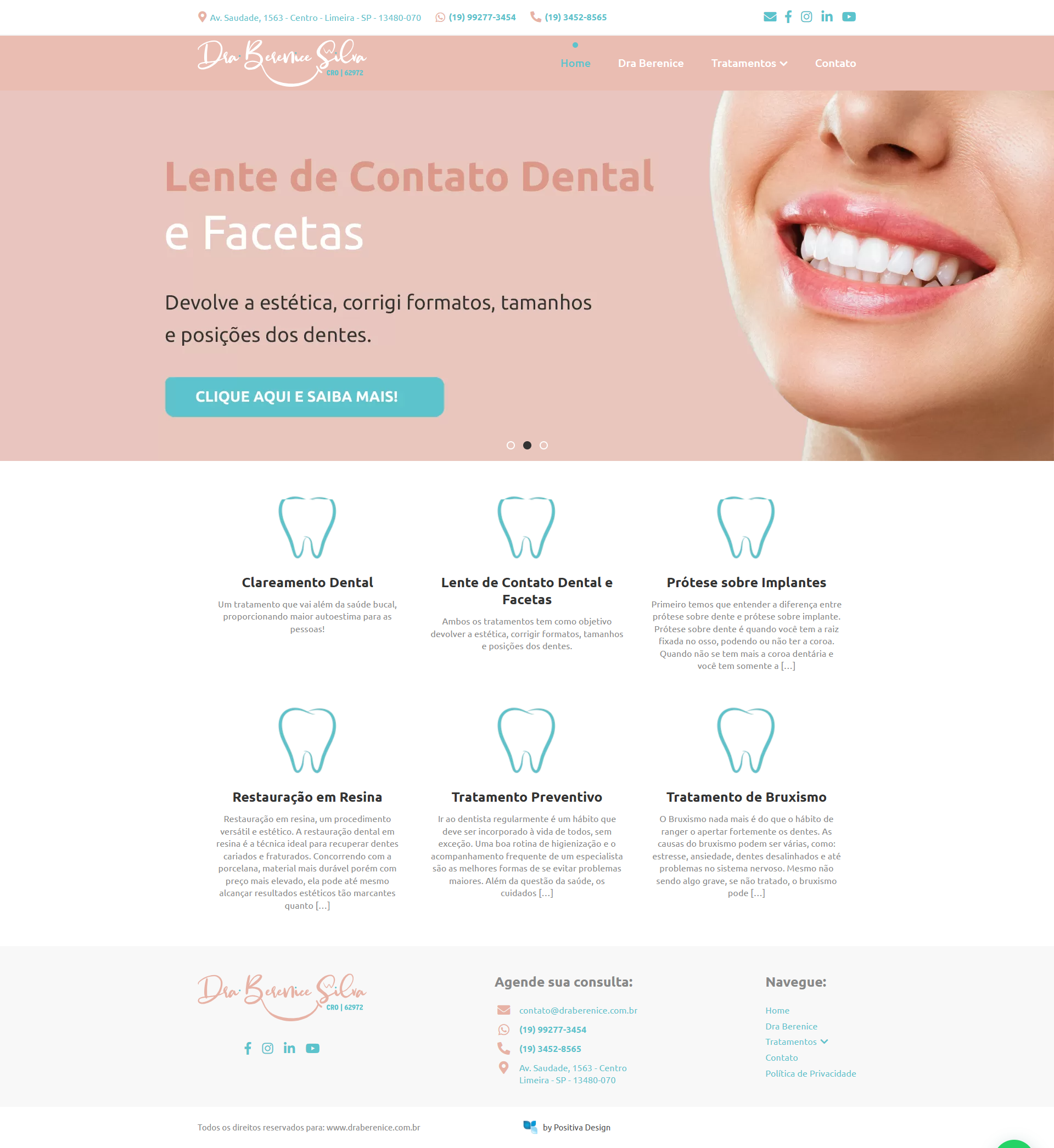 site para dentista